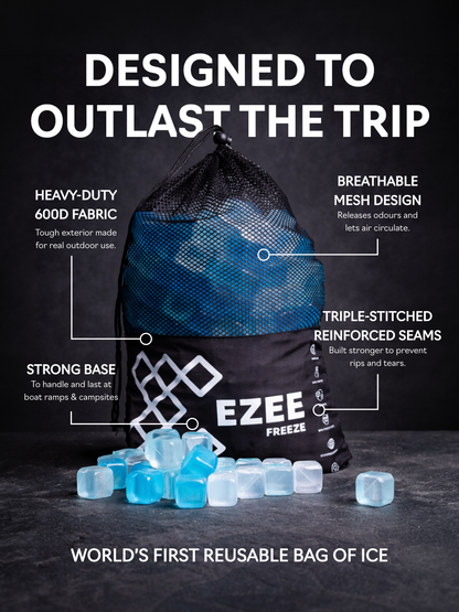 Mega Freeze Clear Ice - 5.0KG Black Bag